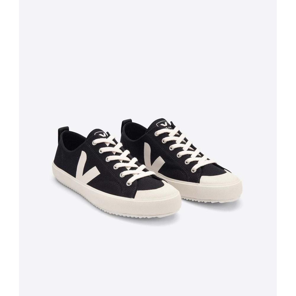 Black/White Men's Veja NOVA CANVAS Shoes | AU 246QMA